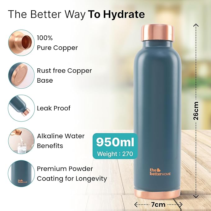 Copper Water Bottle 950ml |