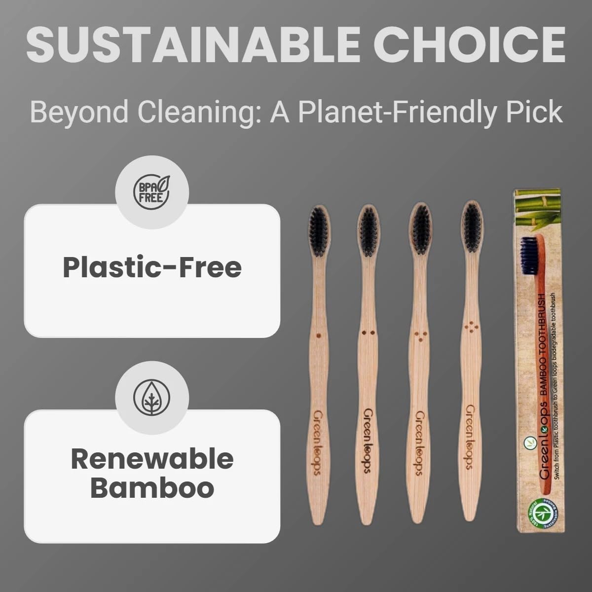 E-combuy bumboo Wooden Tooth brush