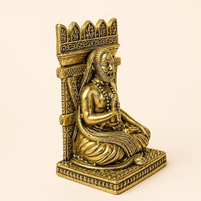 Premium Brass Sri Raghavendra Swami Idol (3.6 inch)