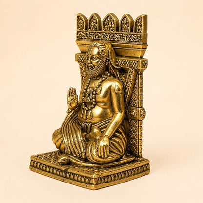 Premium Brass Sri Raghavendra Swami Idol (3.6 inch)