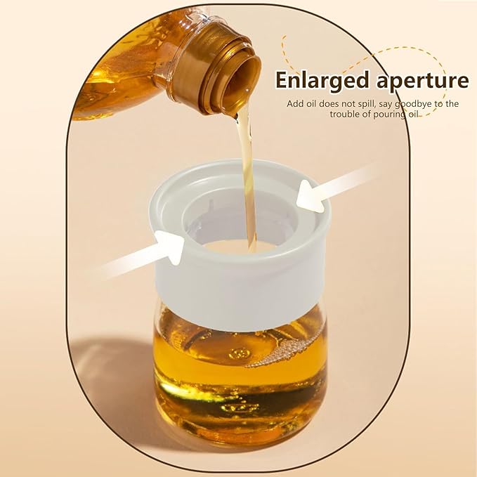 Olive Oil Dispenser Bottle with Silicone Brush for Cooking