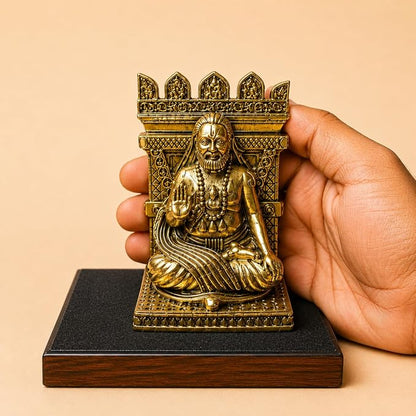 Premium Brass Sri Raghavendra Swami Idol (3.6 inch)