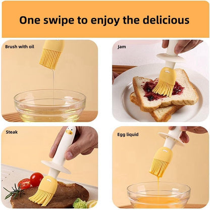 Olive Oil Dispenser Bottle with Silicone Brush for Cooking