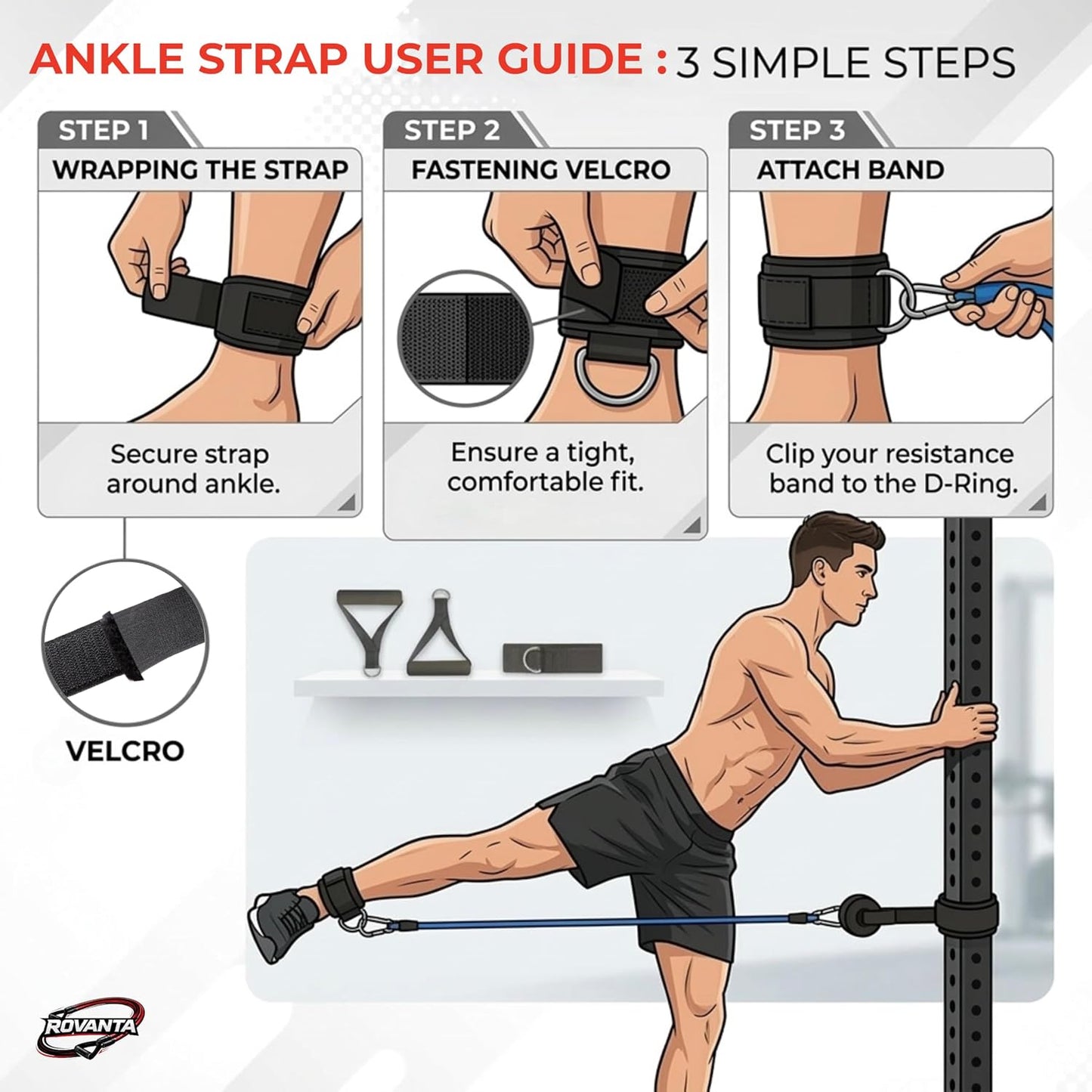 Latex Resistance Tube Band Set – Stackable Strength Training Bands with Handles